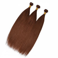 Load image into Gallery viewer, Dark Ginger Orange Brazilian Human Hair Bundles