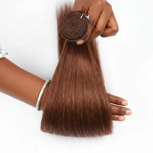 Load image into Gallery viewer, Dark Ginger Orange Brazilian Human Hair Bundles