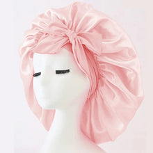 Load image into Gallery viewer, Satin Silk Hair Bonnet Adjustable Tie