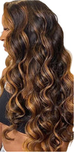 Load image into Gallery viewer, Balayage Brown Human Hair Bundles 100% Brazilian Body Wave