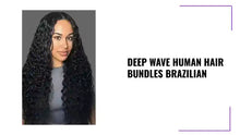 Load and play video in Gallery viewer, Deep Wave Human Hair Bundles Brazilian by@Outfy