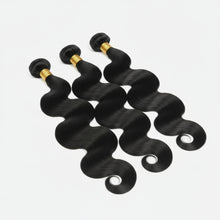 Load image into Gallery viewer, Body Wave Bundles With Closure 4x4 Lace Peruvian
