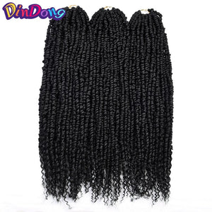 DinDong Passion Twist Crotchet Hair Long Spring Twist braiding Hair Extension Pre-looped Fluffy Synthetic Crochet Braids Hair