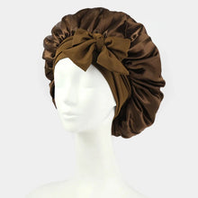 Load image into Gallery viewer, Satin Silk Hair Bonnet Adjustable Tie
