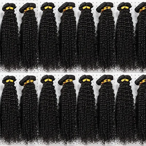 Brazilian Jerry Curly Human Hair Bundles 32 34 Inch Deep Wave Bundles Human Hair Extension