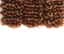 Load image into Gallery viewer, Reddish Brown Curly Wavy Human Hair Bundles Brazilian
