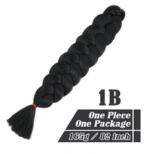 Load image into Gallery viewer, 82 Inch Xpression Jumbo Braiding Hair 165g Pre Stretched Twist Braids Synthetic Hair Extensions
