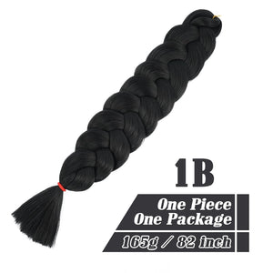 82 Inch Xpression Jumbo Braiding Hair 165g Pre Stretched Twist Braids Synthetic Hair Extensions