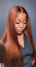 Load image into Gallery viewer, Dark Ginger Orange Brazilian Human Hair Bundles
