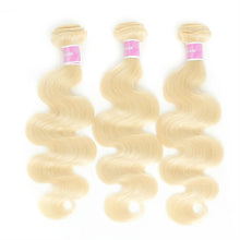 Load image into Gallery viewer, 613 Blonde Body Wave Bundles Human Hair Remy Brazilian
