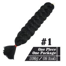 Load image into Gallery viewer, 82 Inch Xpression Jumbo Braiding Hair 165g Pre Stretched Twist Braids Synthetic Hair Extensions
