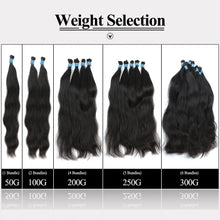 Load image into Gallery viewer, BHF Human Braiding Hair Bulk No Weft 100% Vietnam Remy Human Hair Straight Bundles 100g Natural Braiding Hair Extensions
