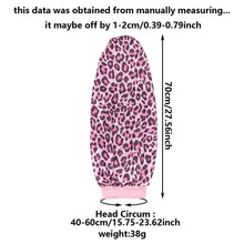 Load image into Gallery viewer, Bonnet-Silk with Wide Elastic Band Leopard Print
