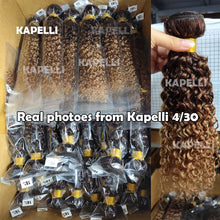Load image into Gallery viewer, Brazilian Kinky Curly Human Hair Bundles Raw Hair
