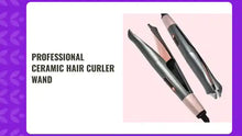 Load and play video in Gallery viewer, Professional Ceramic Hair Curler Wand by@Outfy
