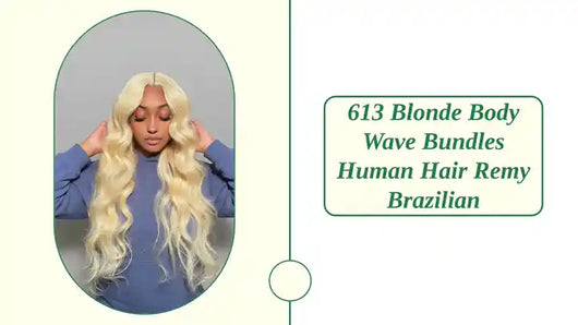 613 Blonde Body Wave Bundles Human Hair Remy Brazilian by@Outfy