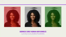 Load and play video in Gallery viewer, Burmese Curly Human Hair Bundles by@Outfy
