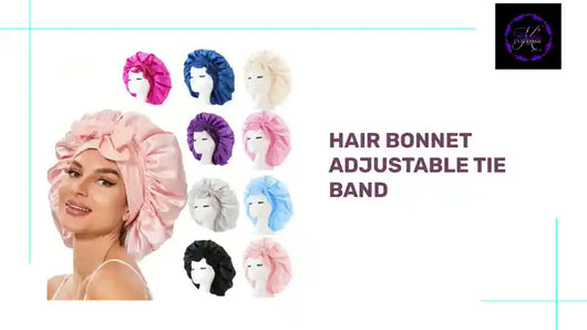 Hair Bonnet Adjustable Tie Band by@Outfy