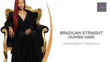 Load and play video in Gallery viewer, Brazilian Straight Human Hair by@Outfy
