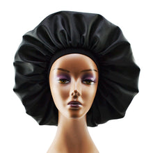 Load image into Gallery viewer, New Fashion Big Size Satin Silk Bonnet Sleep Night Cap Head Cover Bonnet Hat For Curly Springy Hair
