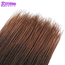 Load image into Gallery viewer, Beyond Beauty Crotchet Box Braid Hair Extensions Ombre Black Brown Colors Braiding Hair Synthetic Crochet Braids
