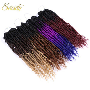 Saisity Synthetic Nubian Twist Braids Crotchet Passion Spring Twists Braiding Hair Extensions Ombre Crochet Braids Hair