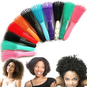 Plastic Detangling Hair Brush Scalp Massage Detangler Wet Curly Comb Health Care Reduce Fatigue Hairbrush Styling Tools