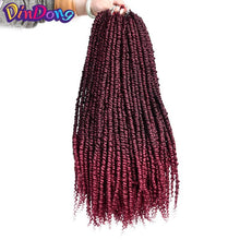 Load image into Gallery viewer, DinDong Passion Twist Crotchet Hair Long Spring Twist braiding Hair Extension Pre-looped Fluffy Synthetic Crochet Braids Hair
