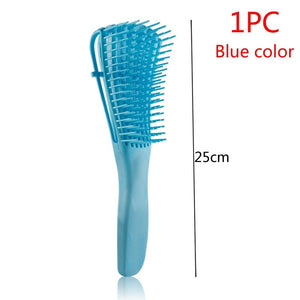 Plastic Detangling Hair Brush Scalp Massage Detangler Wet Curly Comb Health Care Reduce Fatigue Hairbrush Styling Tools