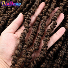 Load image into Gallery viewer, DinDong Passion Twist Crotchet Hair Long Spring Twist braiding Hair Extension Pre-looped Fluffy Synthetic Crochet Braids Hair
