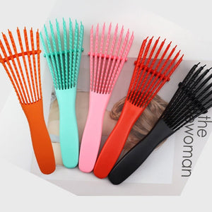 Plastic Detangling Hair Brush Scalp Massage Detangler Wet Curly Comb Health Care Reduce Fatigue Hairbrush Styling Tools