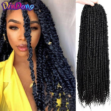 Load image into Gallery viewer, DinDong Passion Twist Crotchet Hair Long Spring Twist braiding Hair Extension Pre-looped Fluffy Synthetic Crochet Braids Hair
