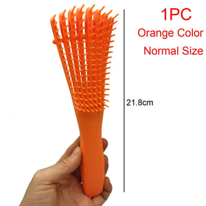 Plastic Detangling Hair Brush Scalp Massage Detangler Wet Curly Comb Health Care Reduce Fatigue Hairbrush Styling Tools