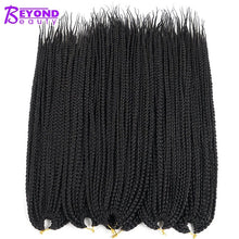 Load image into Gallery viewer, Beyond Beauty Crotchet Box Braid Hair Extensions Ombre Black Brown Colors Braiding Hair Synthetic Crochet Braids
