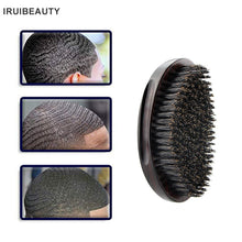 Load image into Gallery viewer, Men Oval Bristle Hair Wave Brush Solid Wood
