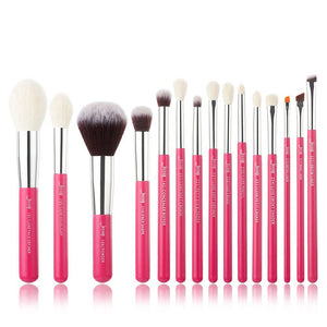 Jessup Makeup Brushes Set 15pcs Foundation Highlighter Powder Make Up Brush Eyeshadow Liner Blending Cosmetic Tool Kits