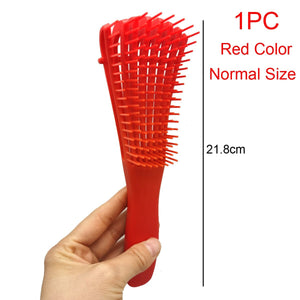 Plastic Detangling Hair Brush Scalp Massage Detangler Wet Curly Comb Health Care Reduce Fatigue Hairbrush Styling Tools