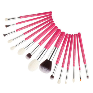 Jessup Makeup Brushes Set 15pcs Foundation Highlighter Powder Make Up Brush Eyeshadow Liner Blending Cosmetic Tool Kits