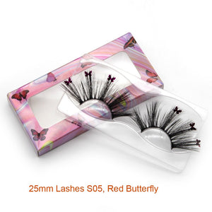 Faux Mink Long 25mm Butterfly Eyelashes 14/16/18mm