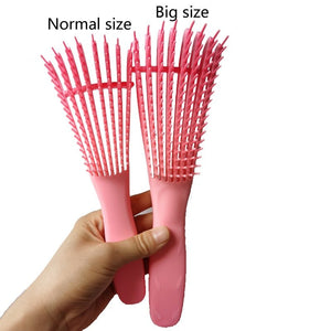 Plastic Detangling Hair Brush Scalp Massage Detangler Wet Curly Comb Health Care Reduce Fatigue Hairbrush Styling Tools