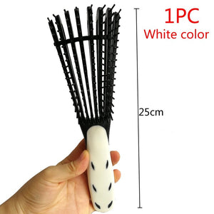 Plastic Detangling Hair Brush Scalp Massage Detangler Wet Curly Comb Health Care Reduce Fatigue Hairbrush Styling Tools