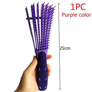 Plastic Detangling Hair Brush Scalp Massage Detangler Wet Curly Comb Health Care Reduce Fatigue Hairbrush Styling Tools