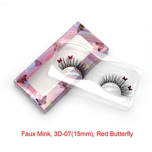 Faux Mink Long 25mm Butterfly Eyelashes 14/16/18mm