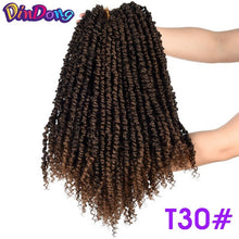 Load image into Gallery viewer, DinDong Passion Twist Crotchet Hair Long Spring Twist braiding Hair Extension Pre-looped Fluffy Synthetic Crochet Braids Hair
