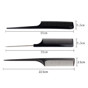 10pcs/Set Professional Hair Brush Comb Salon Barber Anti-static Hair Combs Hairbrush Hairdressing Combs Styling Tools Hair Care