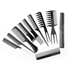 Load image into Gallery viewer, 10pcs/Set Professional Hair Brush Comb Salon Barber Anti-static Hair Combs Hairbrush Hairdressing Combs Styling Tools Hair Care
