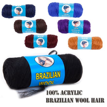 Load image into Gallery viewer, Brazil Wool Synthetic Hair for African Hair Braiding for Dreadlocs Making
