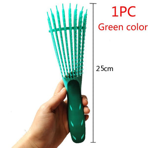 Plastic Detangling Hair Brush Scalp Massage Detangler Wet Curly Comb Health Care Reduce Fatigue Hairbrush Styling Tools