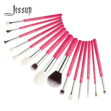 Load image into Gallery viewer, Jessup Makeup Brushes Set 15pcs Foundation Highlighter Powder Make Up Brush Eyeshadow Liner Blending Cosmetic Tool Kits
