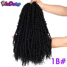 Load image into Gallery viewer, DinDong Passion Twist Crotchet Hair Long Spring Twist braiding Hair Extension Pre-looped Fluffy Synthetic Crochet Braids Hair
